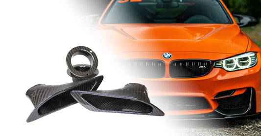 Carbon Fiber Front Bumper Brake Cooling Air Ducts for BMW F80 M3 / F82 M4
