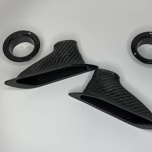 Carbon Fiber Front Bumper Brake Cooling Air Ducts for BMW F80 M3 / F82 M4